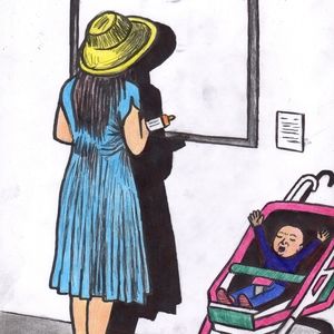 Home decor Art PRINT on paper " Haunting"